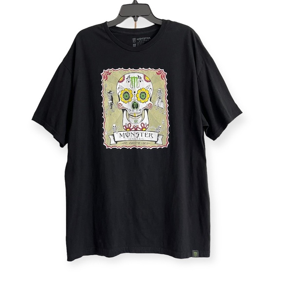 Monster Energy Other - Monster Energy Dia De Los Muertos Mi Muerte Loca Sugar Skull Limited T-shirt A1